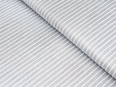 CHARCOAL GREY WITH WHITE THIN LINE PREMIUM MIX LINEN SHIRT FABRIC.